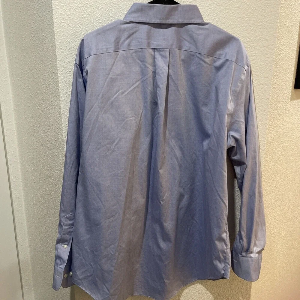 Lauren Ralph Lauren Classic Fit Non-Iron Cotton Button Down Dress Shirt 17 34/35